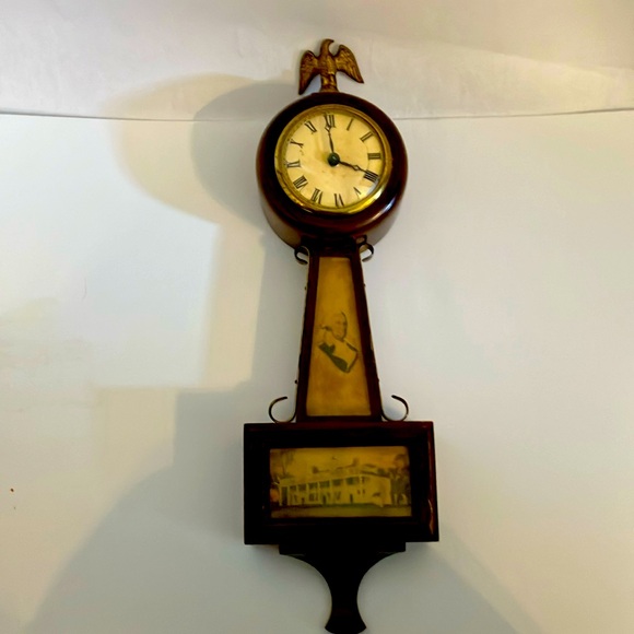 Vintage Clock The Burroughs Company — No. 51 Banjo Clock — Washington - Picture 1 of 9